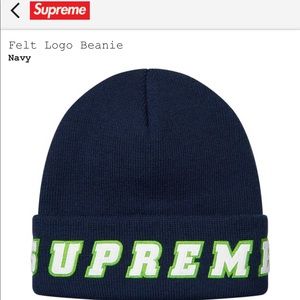Supreme Felt Logo Beanie